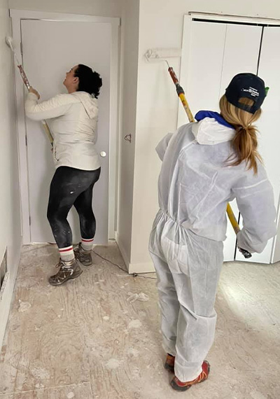 Habitat for Humanity Painting Rolling